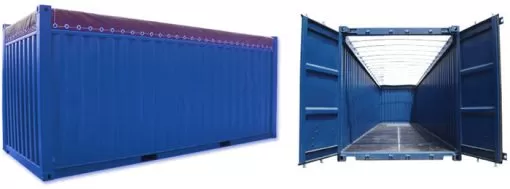 Container Opentop 20 feet (Cont mở nóc)