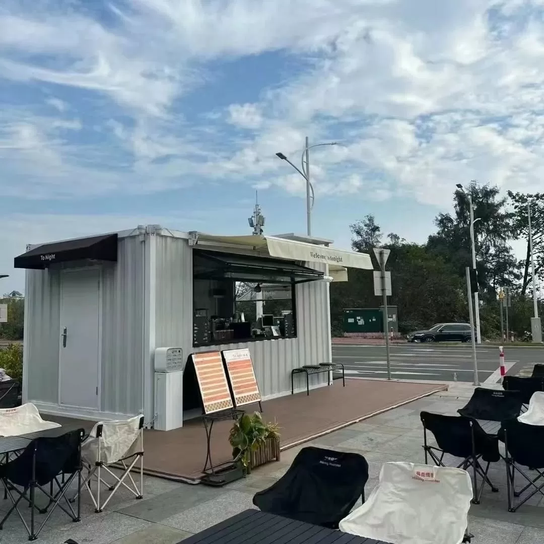 quầy h&agrave;ng container gi&aacute; rẻ đặt tại vỉa h&egrave;