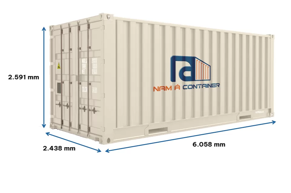 K&iacute;ch thước container 20 feet