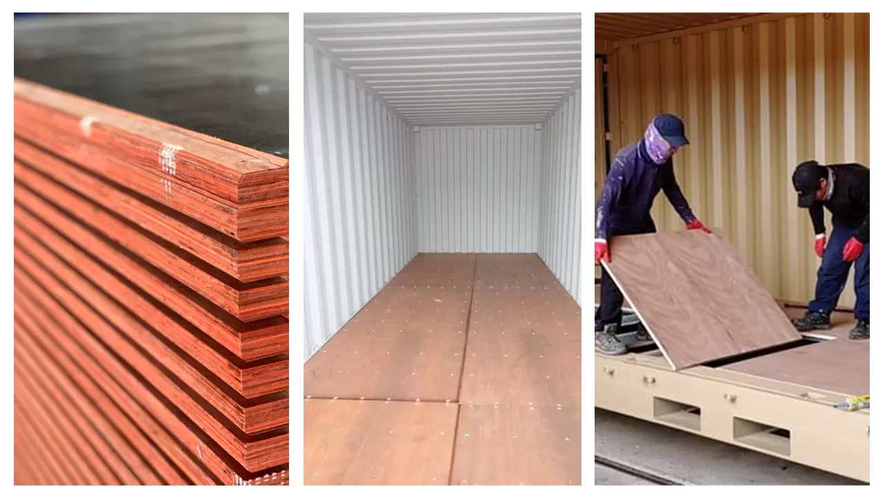 Đặc tính chịu lực của sàn gỗ ván ép (plywood) trên container 40 feet.