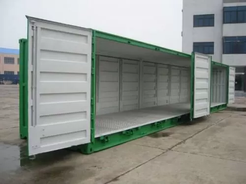 Container hoán cải, cửa mở hông
