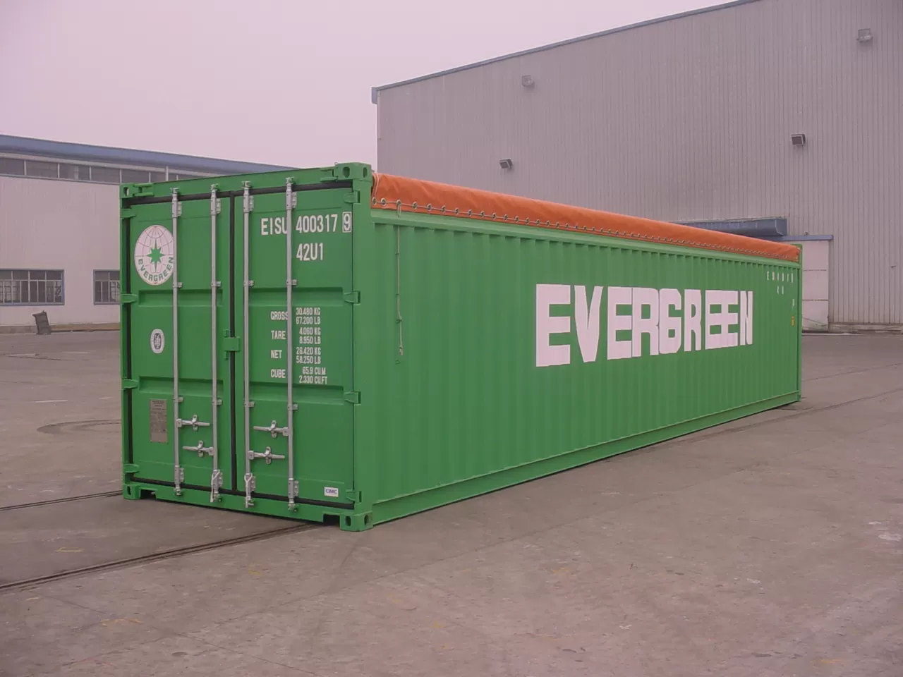 Container Opentop 40 feet (Cont mở nóc)