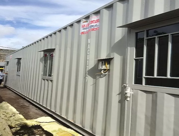 Container văn phòng 40 feet nguyên bản(mẫu cơ bản – không toilet)