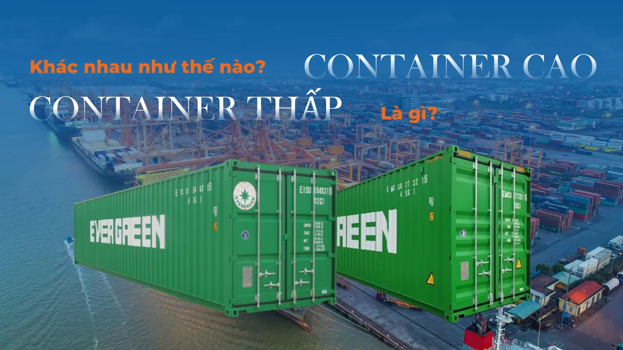 Container Cao và container Thấp là gì? Chúng có gì khác nhau?